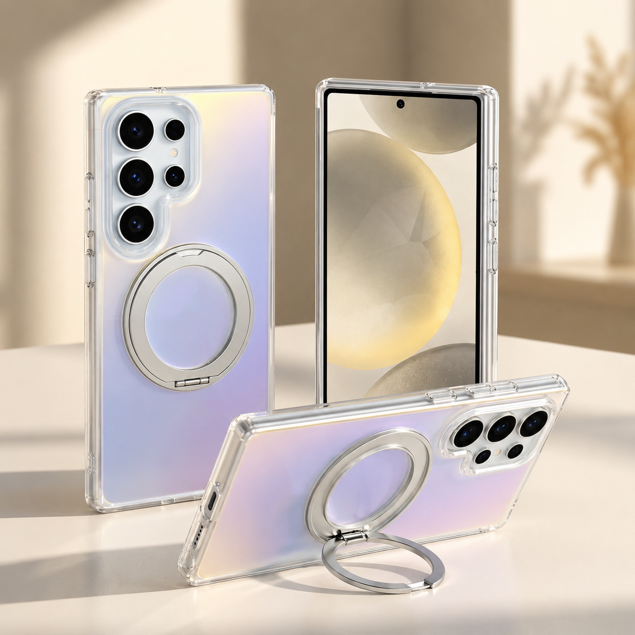 Phone Accessories Ring Holder - For Samsung Galaxy S26 Ultra 3-in-1