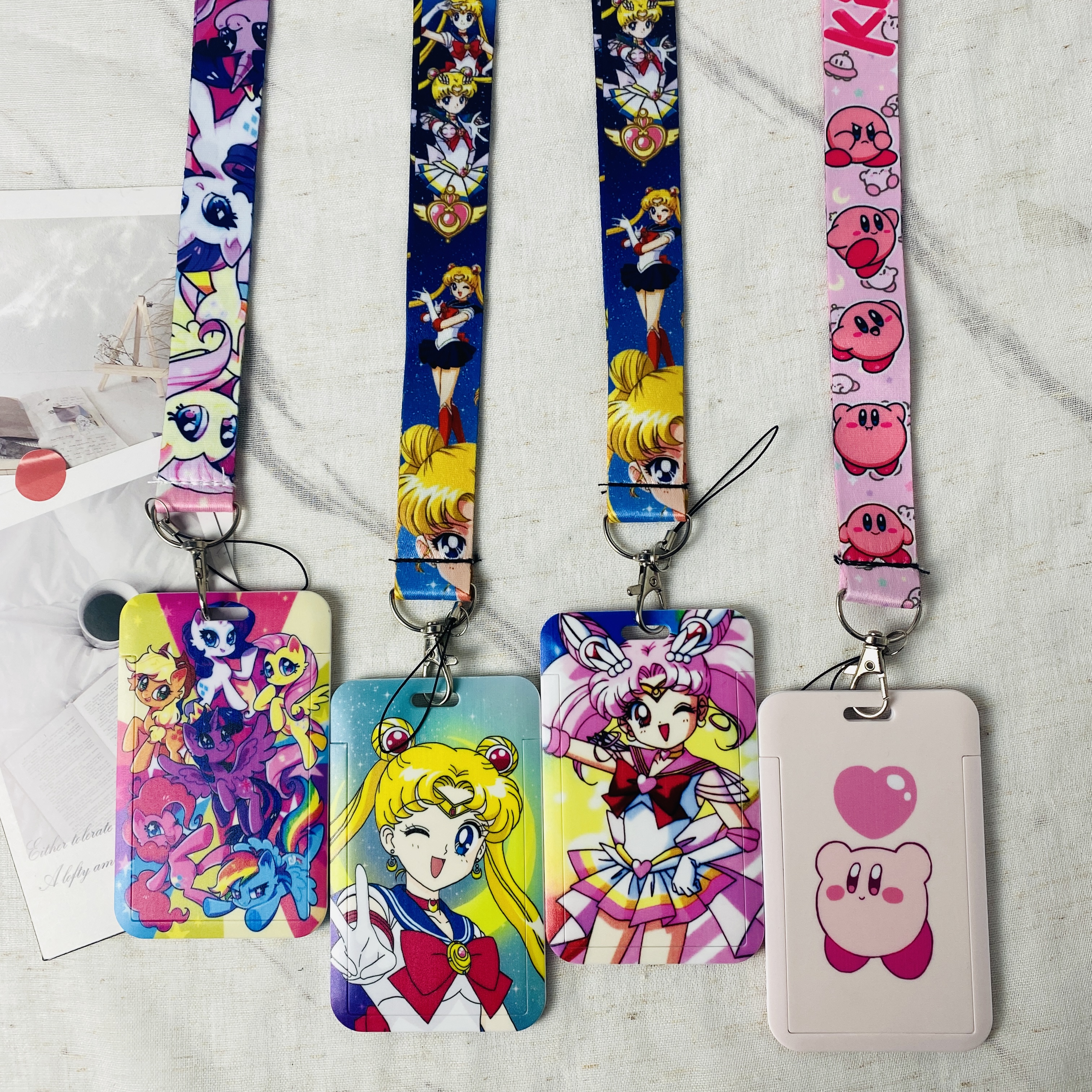 Neck Hanging Phone Holder - Anime Credential Badge Holder Kawaii Subway