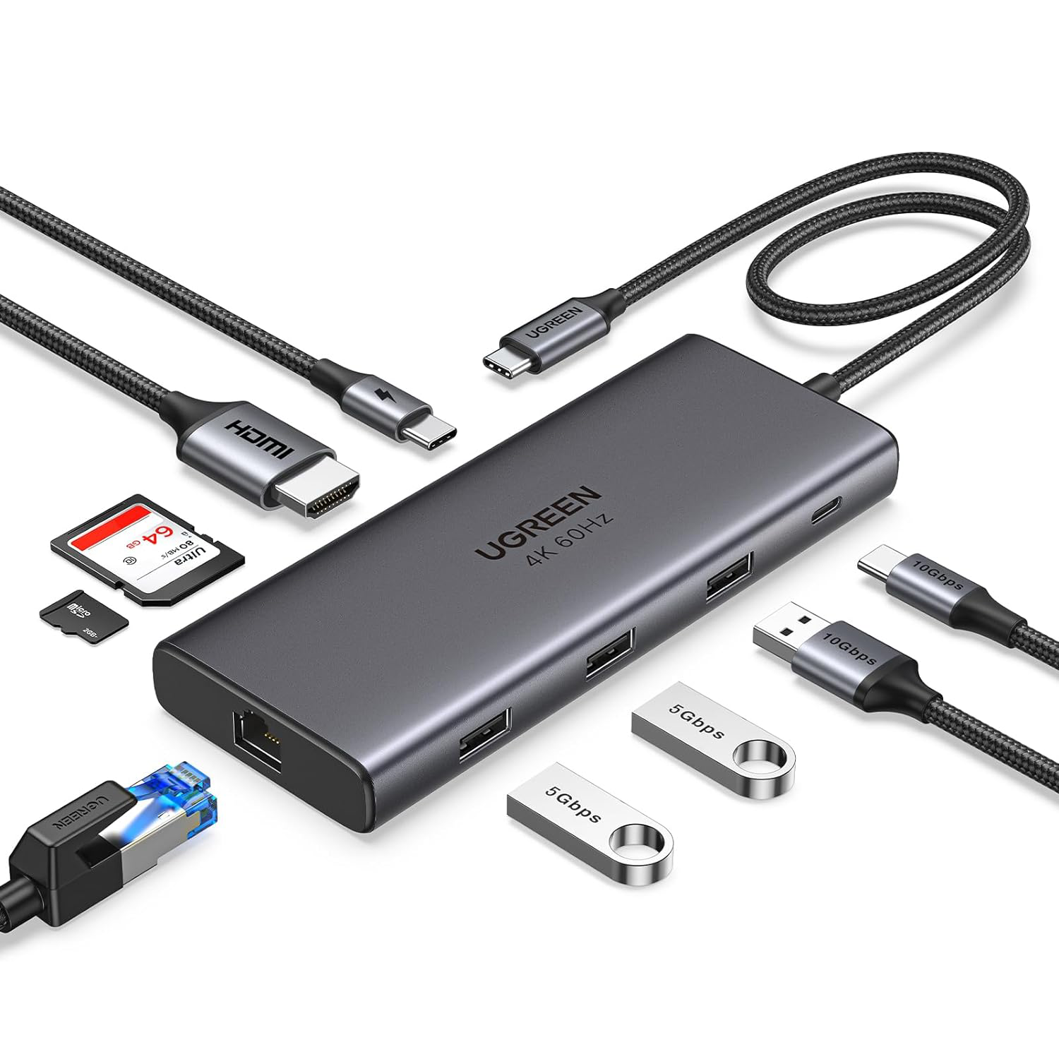 Usb C Hub - UGREEN Revodok Pro 109 USB C