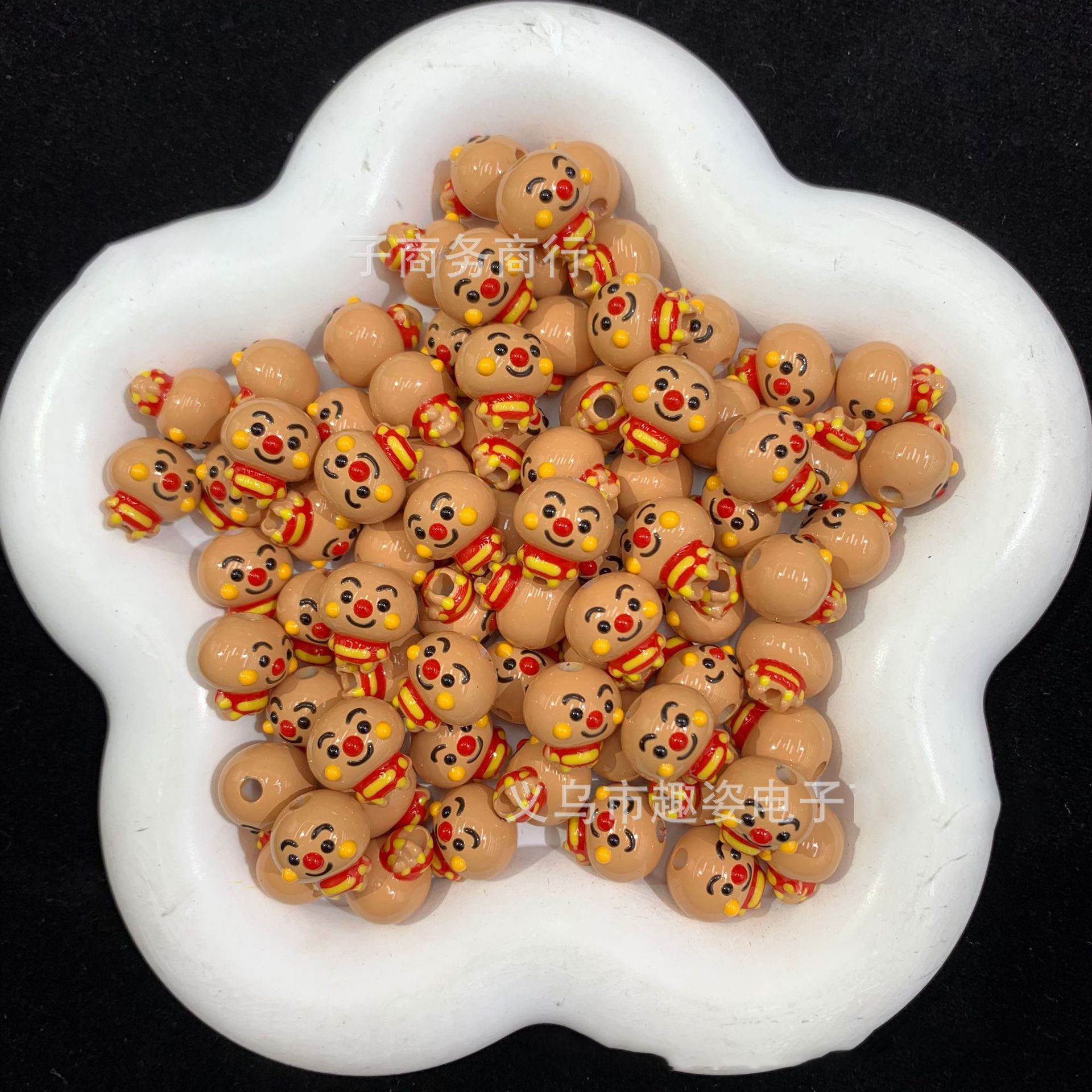 Phone Accessories Chain - 10pcs for Anpanman Hand-painted through-hole beaded