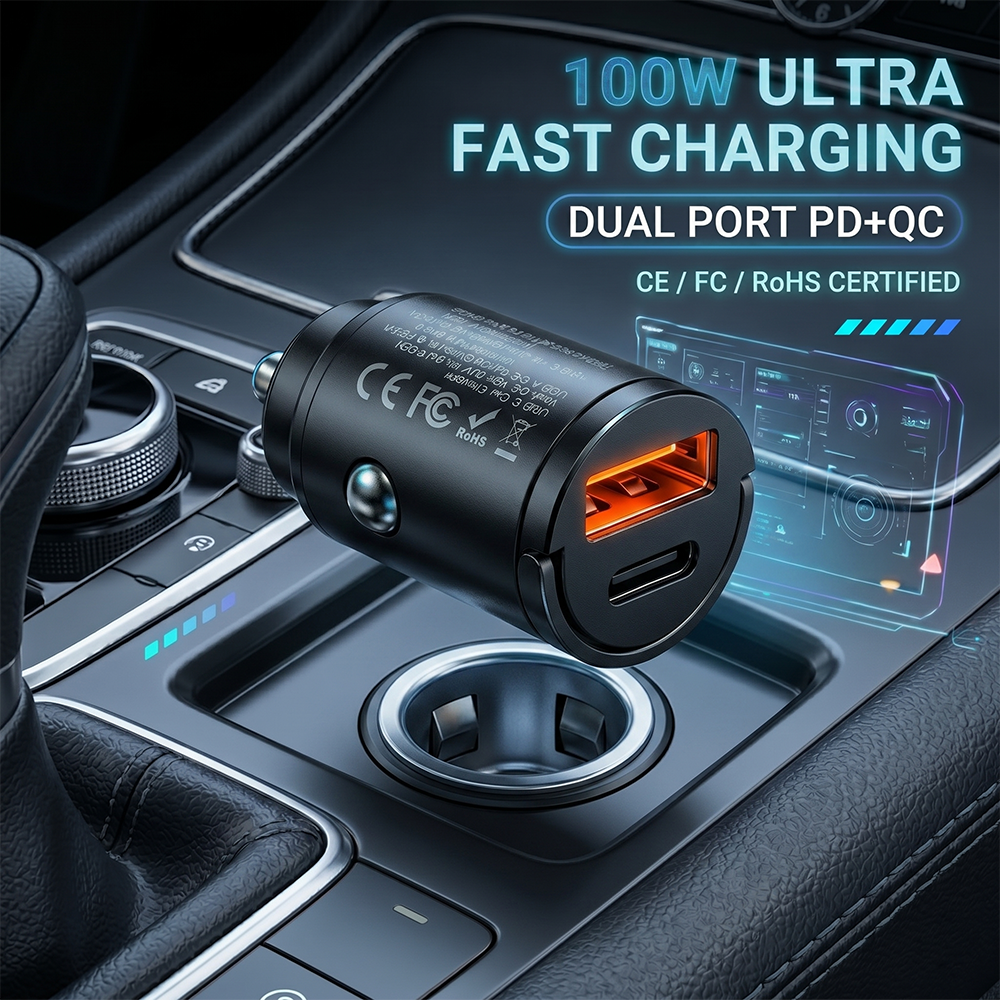 Usb C Hub - Stealth USB C Car Charger Dual