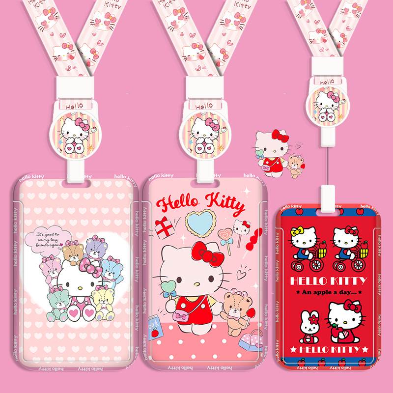 Neck Hanging Phone Holder - Sanrio Hello Kitty Card Case Kawaii