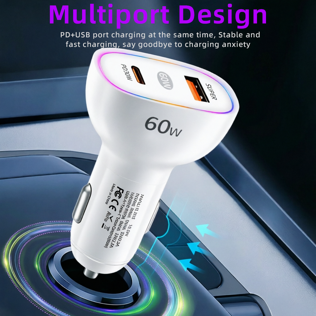 Dual Port 60W Car Charger USB  - Usb C Hub incelemesi ve fiyatı