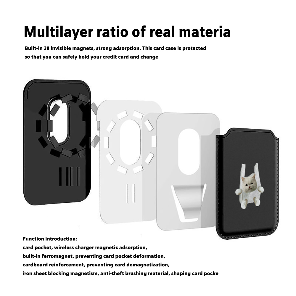 Garbage Bag Cat Magnetic Leath - Phone Accessories For Android incelemesi ve fiyatı