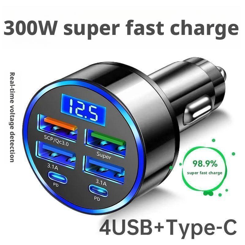 300W PD Car Charger 6 Ports Fa - Usb C Hub incelemesi ve fiyatı