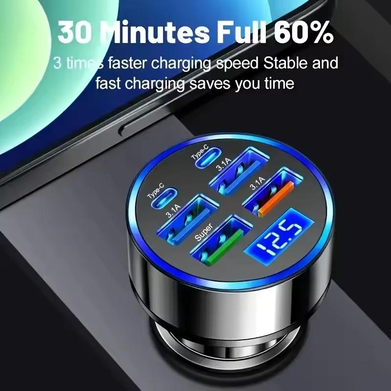 300W PD Car Charger 6 Ports Fa - Usb C Hub incelemesi ve fiyatı
