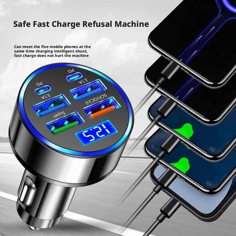 300W PD Car Charger 6 Ports Fa - Usb C Hub incelemesi ve fiyatı
