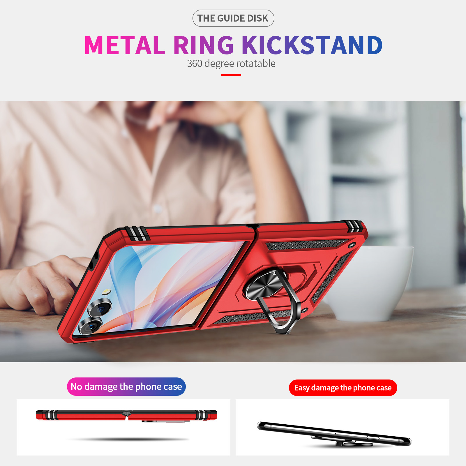 Military-grade Shockproof Phon - Phone Accessories Ring Holder incelemesi ve fiyatı