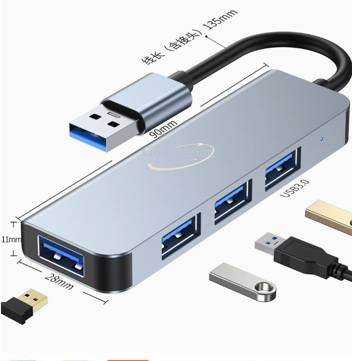 Hot-selling USB-C 4-port hub,  - Usb C Hub incelemesi ve fiyatı
