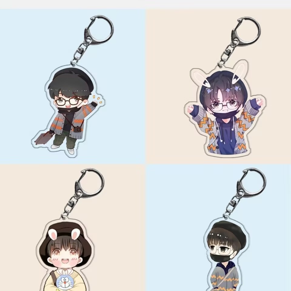 Xiao Zhan cartoon anime keycha - Phone Accessories Chain incelemesi ve fiyatı