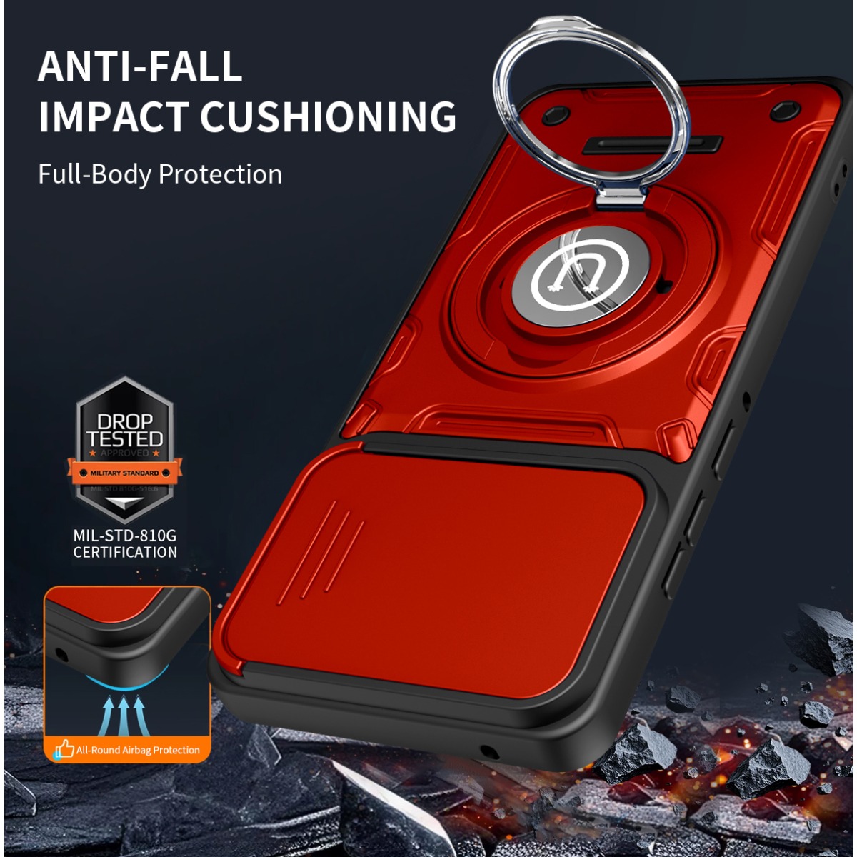 Armor Shockproof Ring Holder P - Phone Accessories Ring Holder incelemesi ve fiyatı
