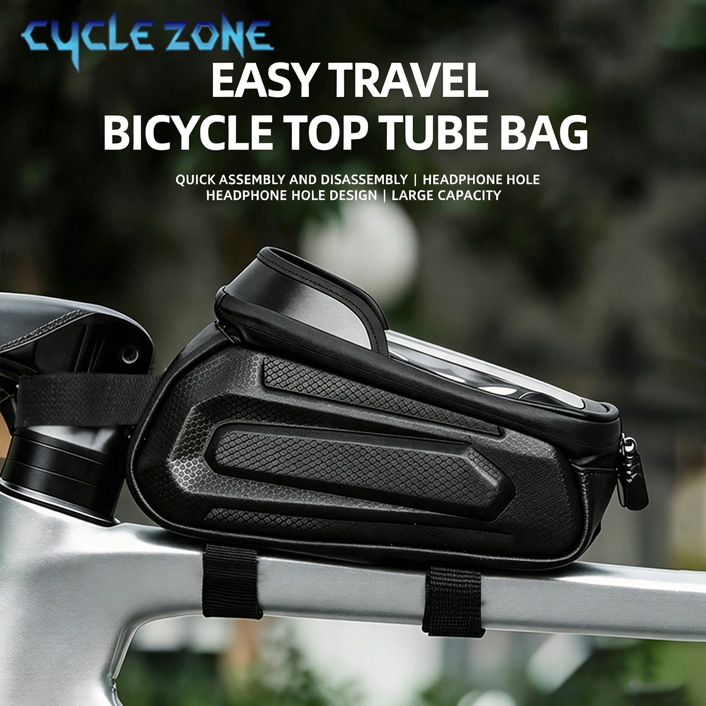 Bike Top Tube Bag Bicycle Fram - Phone Zone Accessories & Repair Lake Charles Reviews incelemesi ve fiyatı