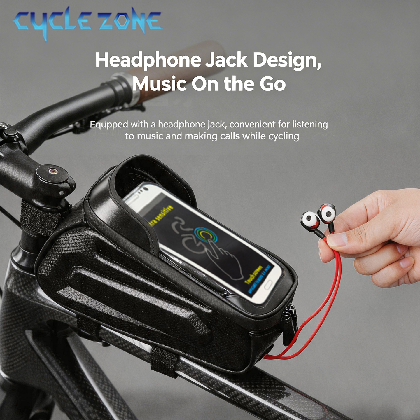 Bike Top Tube Bag Bicycle Fram - Phone Zone Accessories & Repair Lake Charles Reviews incelemesi ve fiyatı