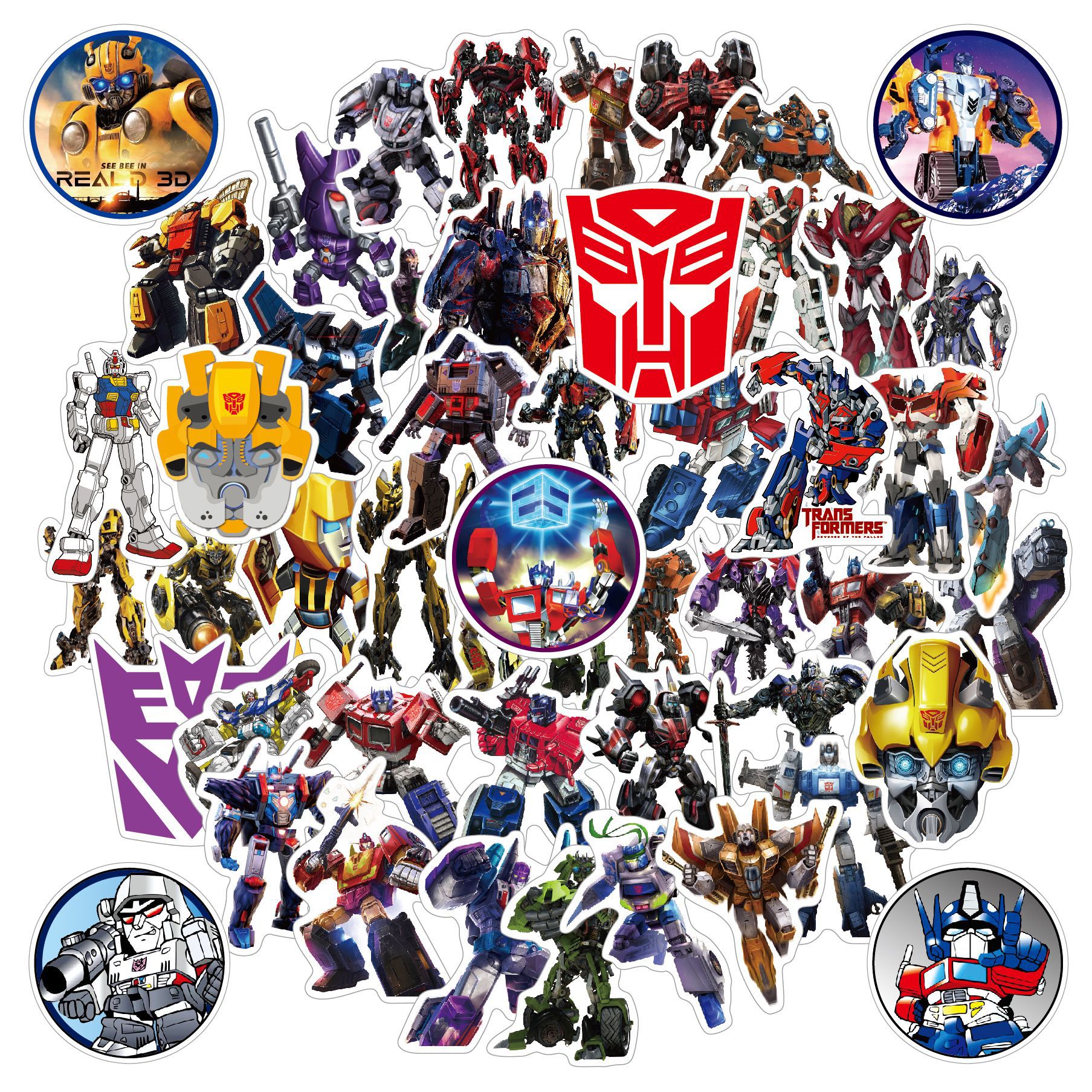 50pcs Kawaii Hasbro Transforme - Phone Accessories For 11 Year Old Girl incelemesi ve fiyatı