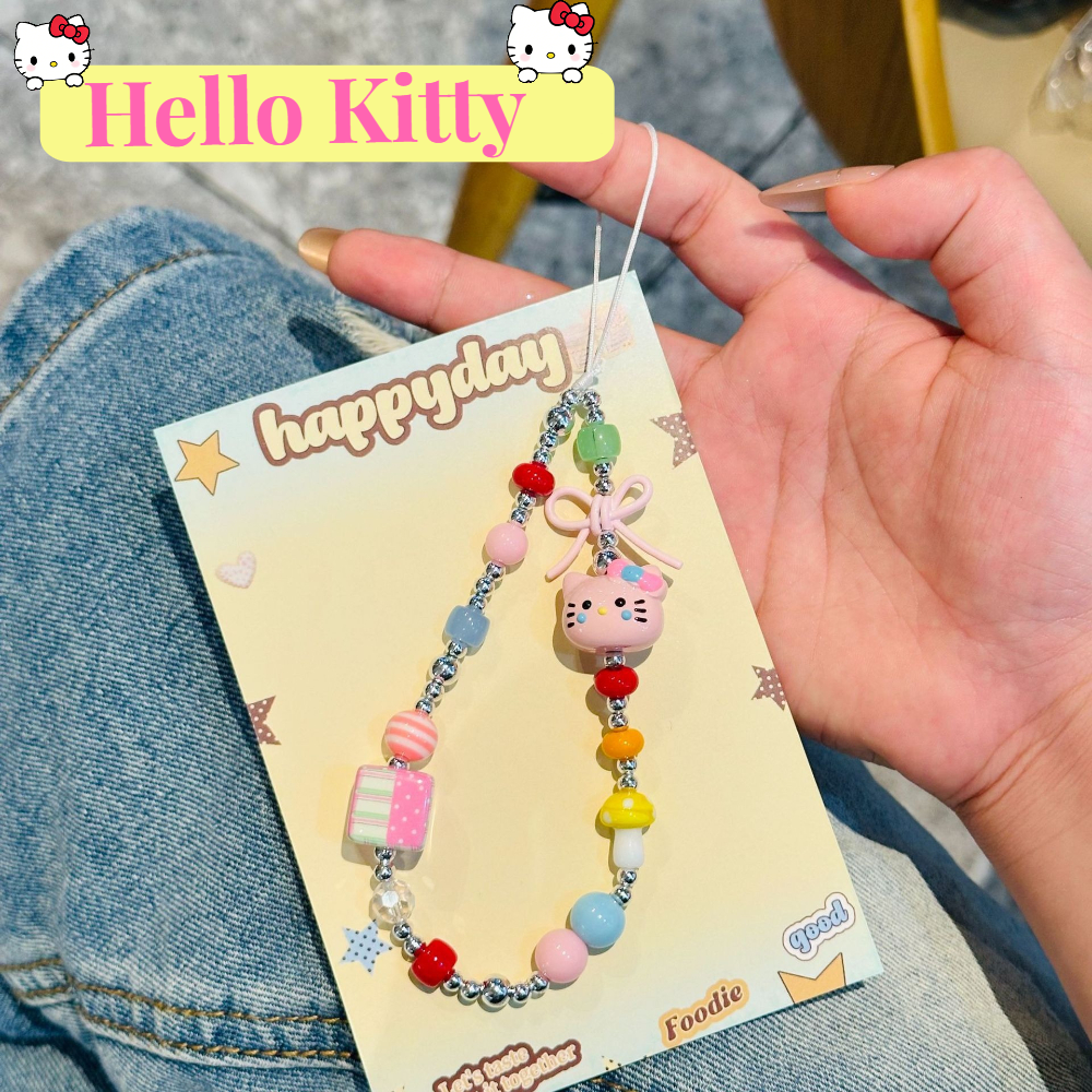 INS Kawaii Candy Color Hello K - Phone Accessories Chain incelemesi ve fiyatı
