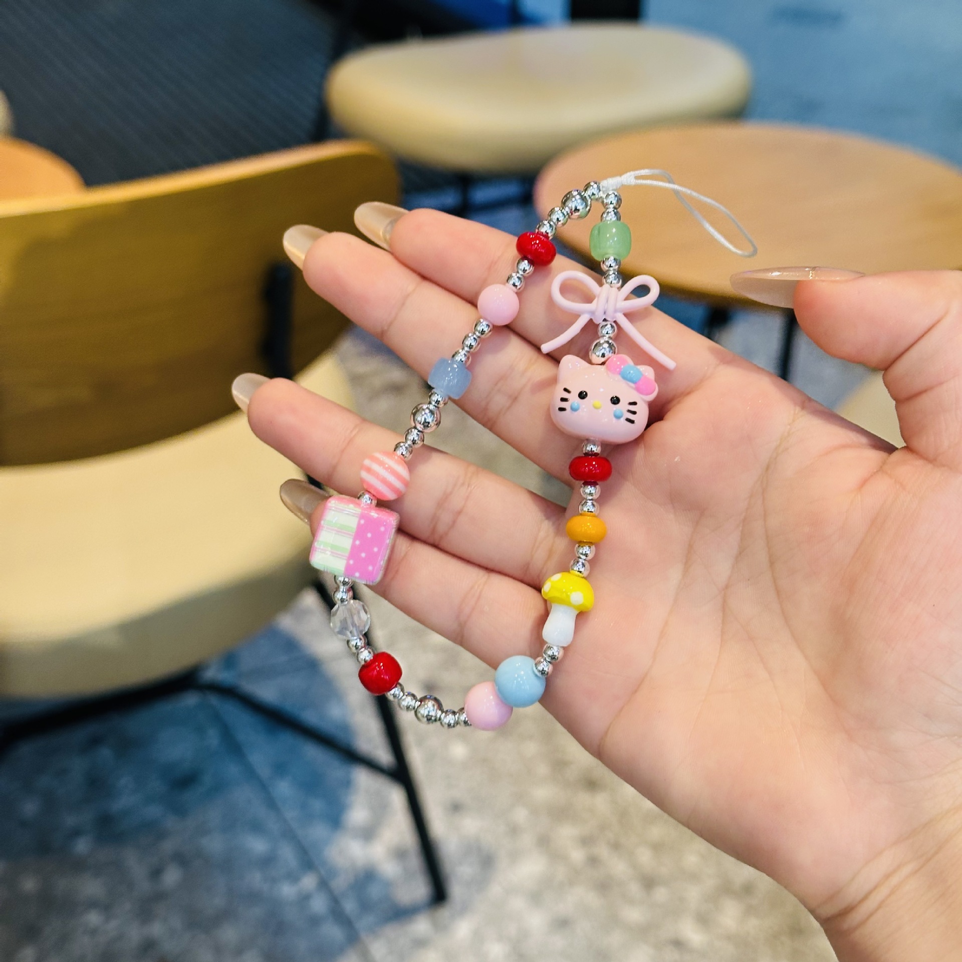 INS Kawaii Candy Color Hello K - Phone Accessories Chain incelemesi ve fiyatı