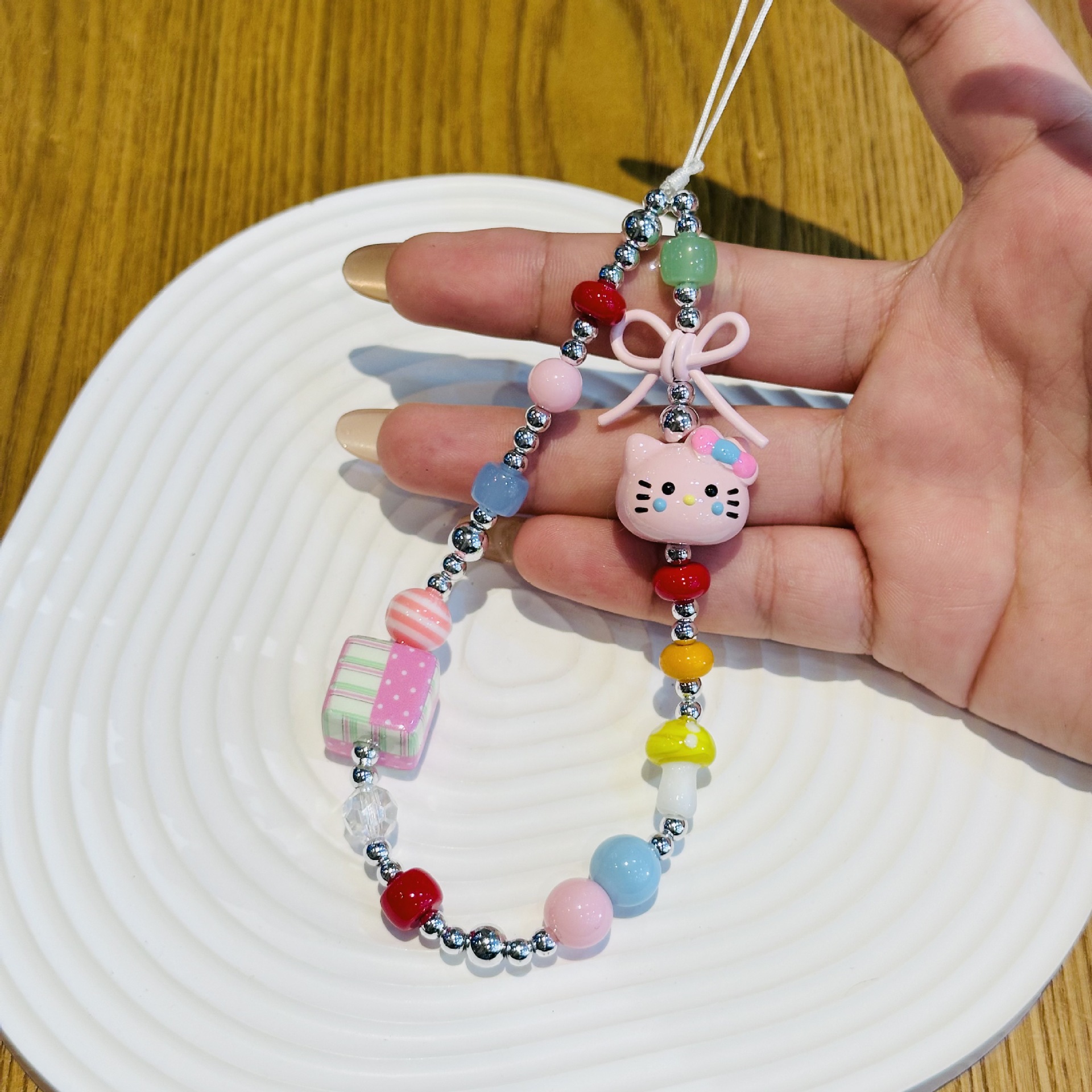 INS Kawaii Candy Color Hello K - Phone Accessories Chain incelemesi ve fiyatı