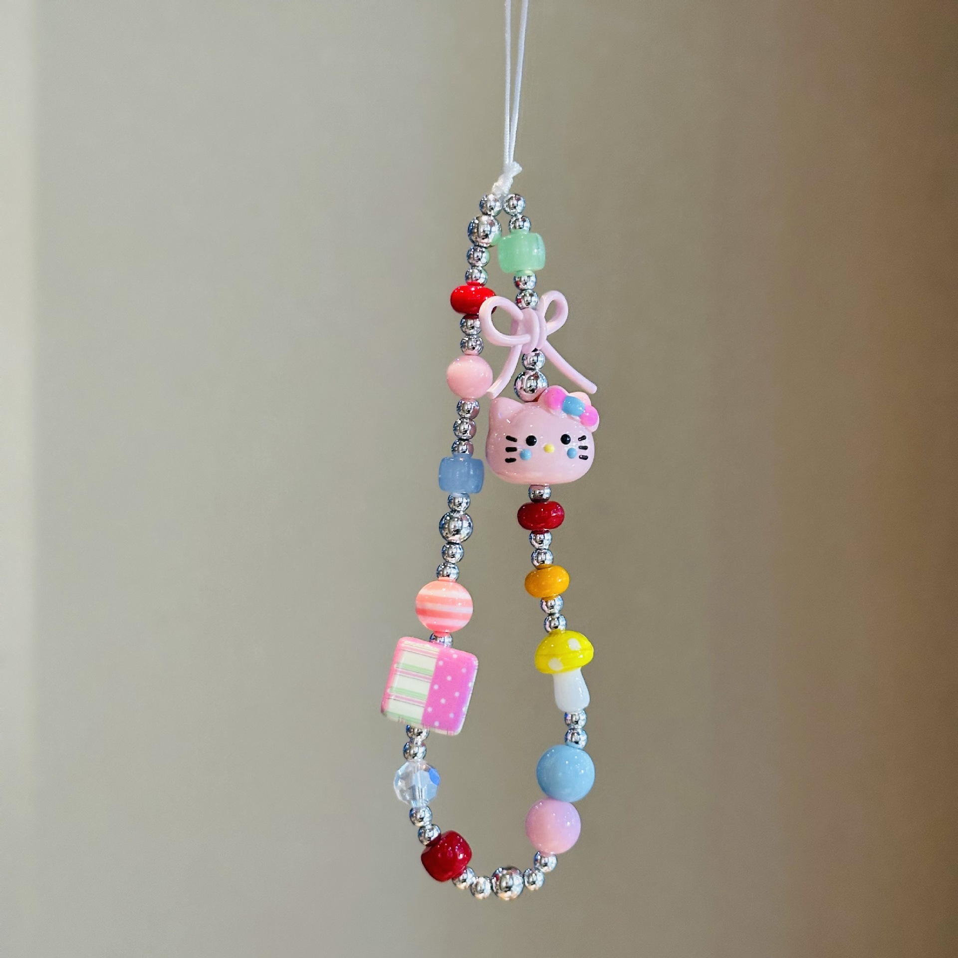 INS Kawaii Candy Color Hello K - Phone Accessories Chain incelemesi ve fiyatı