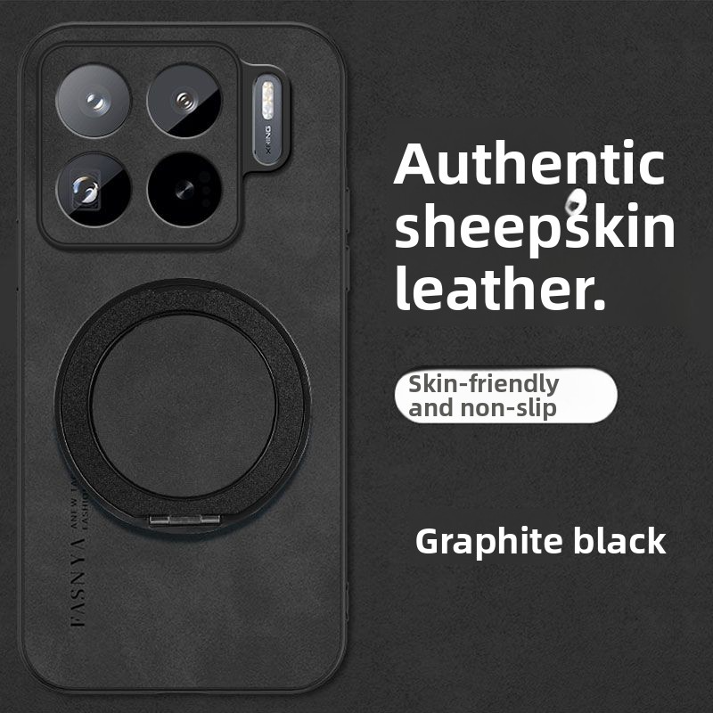 Sheepskin PU Leather Magnetic  - Phone Accessories Ring Holder incelemesi ve fiyatı