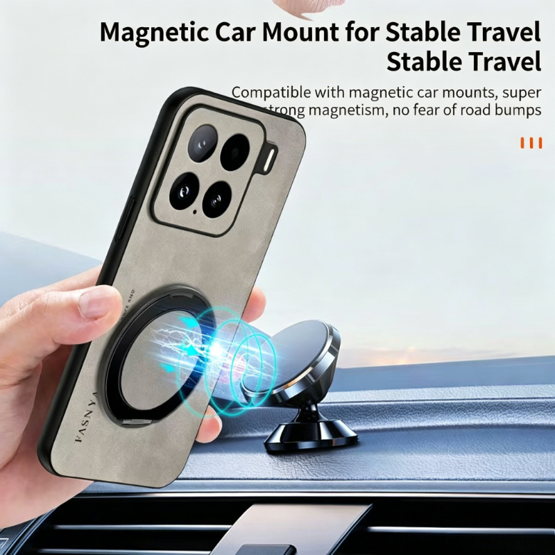 Sheepskin PU Leather Magnetic  - Phone Accessories Ring Holder incelemesi ve fiyatı