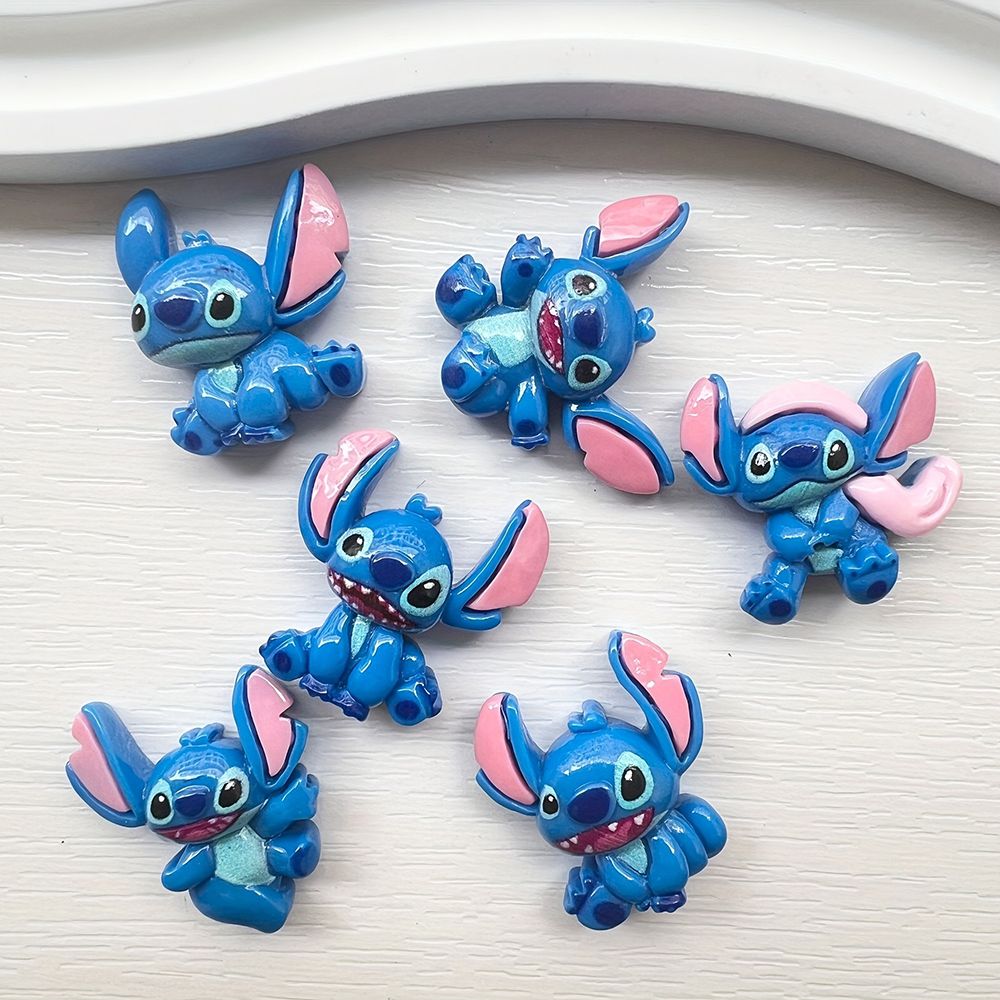 6pcs/lot Stitch Resin Hair Cli - Phone Accessories For 11 Year Old Girl incelemesi ve fiyatı