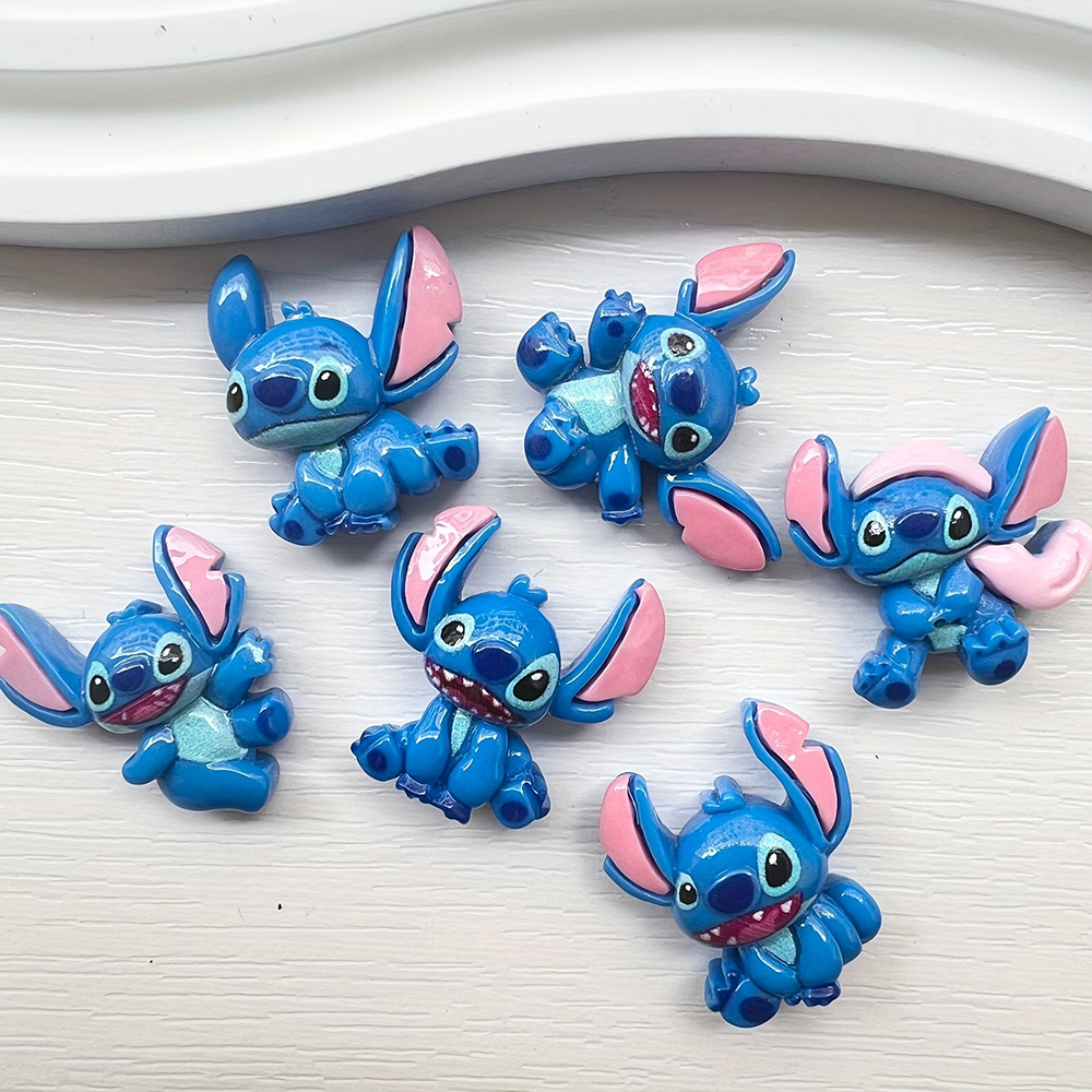 6pcs/lot Stitch Resin Hair Cli - Phone Accessories For 11 Year Old Girl incelemesi ve fiyatı