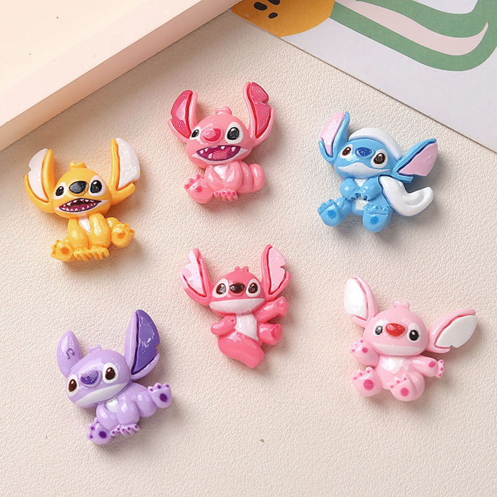 6pcs/lot Stitch Resin Hair Cli - Phone Accessories For 11 Year Old Girl incelemesi ve fiyatı