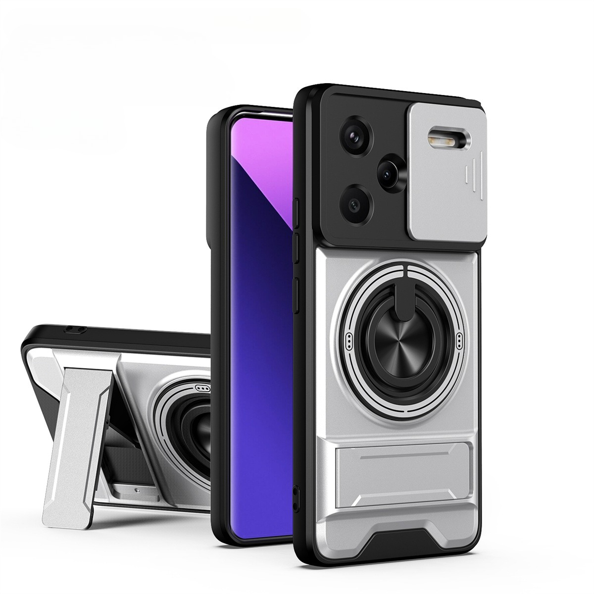 Lens Slide Camera Phone Case f - Phone Accessories Ring Holder incelemesi ve fiyatı
