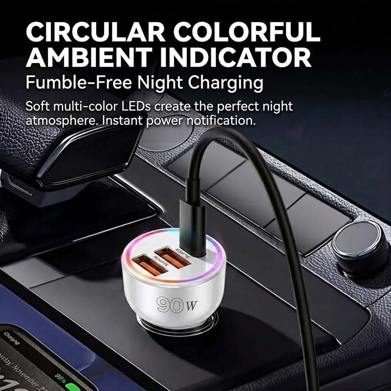 90W Car Charger Adapter with M - Usb C Hub incelemesi ve fiyatı