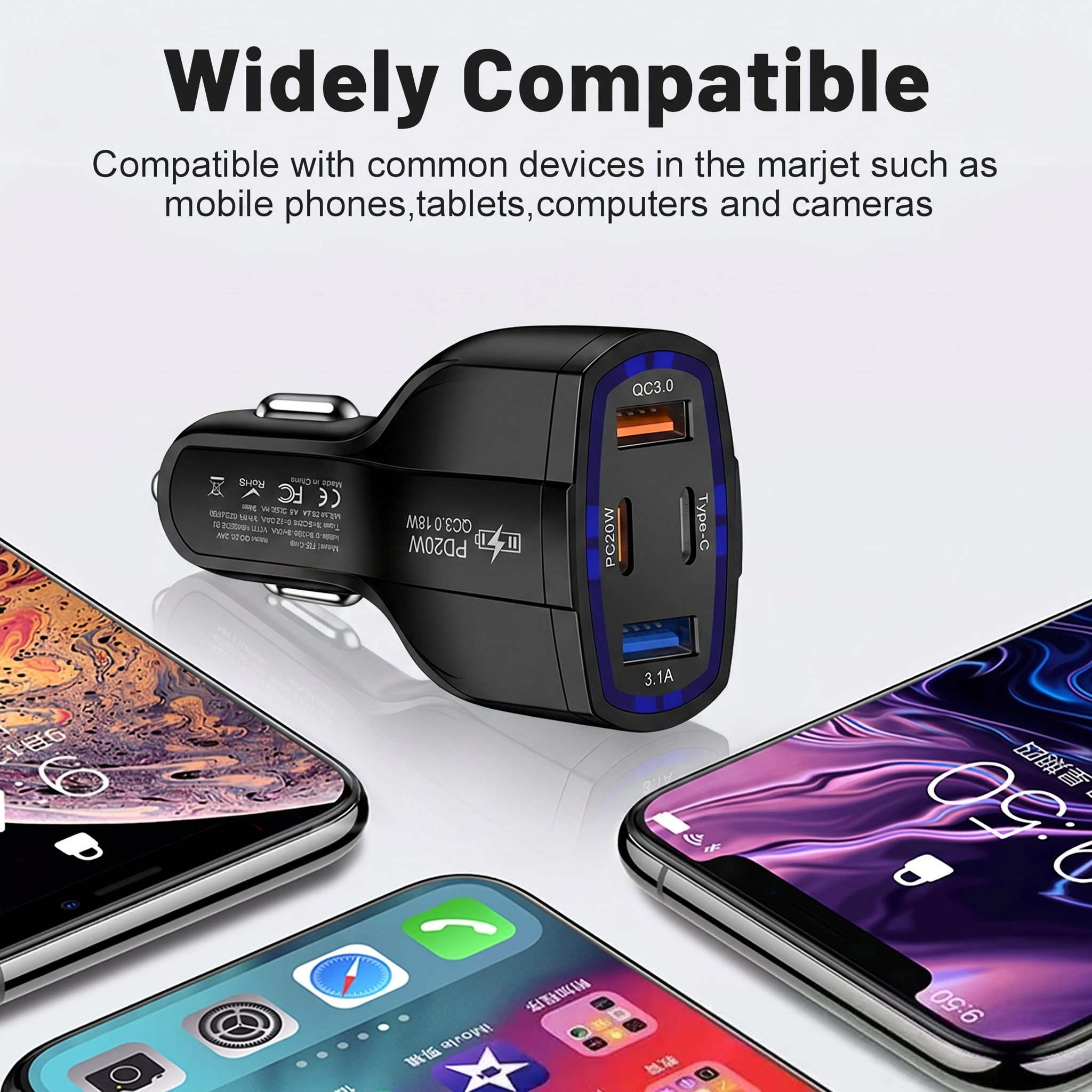 Multi Port 63W Car Charger Fas - Usb C Hub incelemesi ve fiyatı